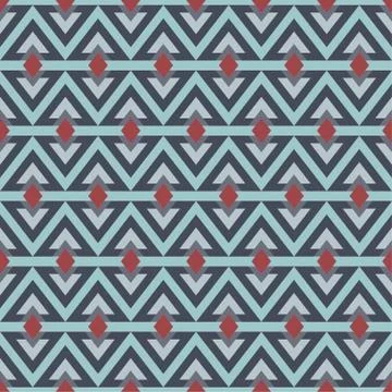 Ethnic boho seamless patterns. Abstract vintage ornament. Vector illustration Stock Illustration