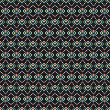 Ethnic boho seamless patterns. Abstract vintage ornament. Vector illustration Stock Illustration