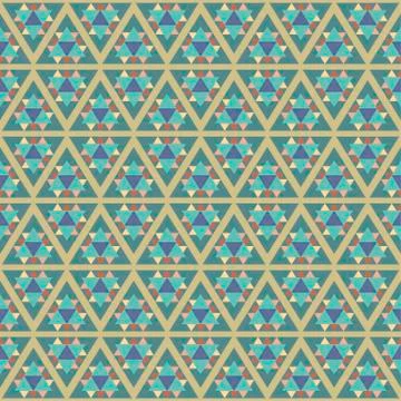 Ethnic boho seamless patterns. Abstract vintage ornament. Vector illustration Stock Illustration