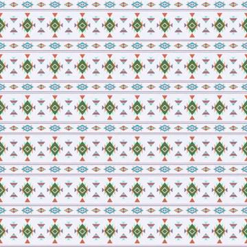Ethnic boho seamless patterns. Vintage ornament. Vector illustration. Stock Illustration