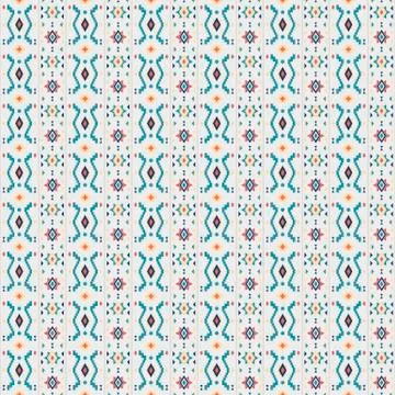 Ethnic boho seamless patterns. Vintage ornament. Vector illustration. Stock Illustration