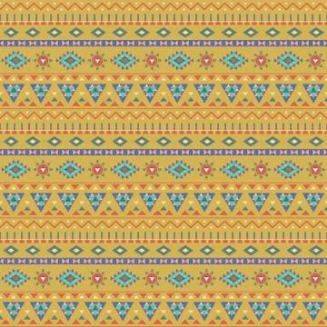 Ethnic boho seamless patterns. Vintage ornament. Vector illustration. Ilustración de archivo