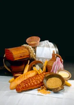Ethnic breads Stock Photos