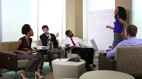 Ethnic Business Team Stock Footage 35872991