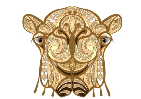 Ethnic camel Illustrazione stock