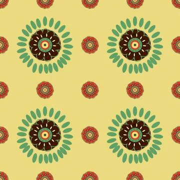 Ethnic Colorful pattern backgrounds Stock Illustration