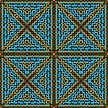 Ethnic colorful vector seamless pattern. Tribal geometric background. Repeat  Stock Illustration