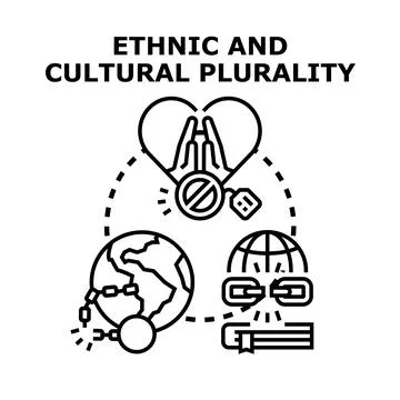 Ethnic cultural plurality concept vector illustration Stock Illustration