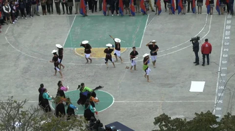 Ethnic Dancers Perform at School Stock Footage 63748222