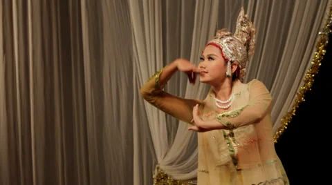 Ethnic Dancing in Myanmar (Burma) Stock Footage 36415070