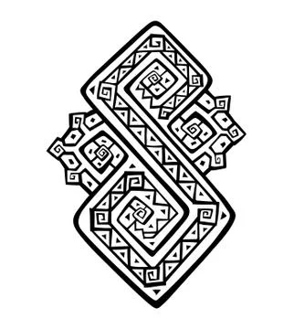 Ethnic decorative element Illustrazione stock