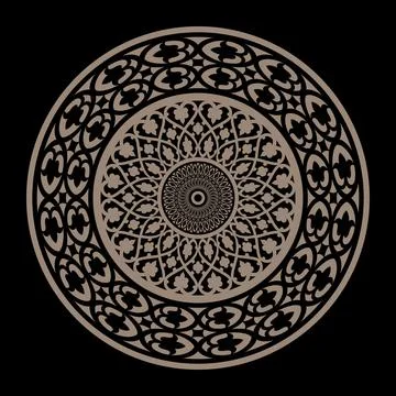 Ethnic decorative element. Islam, Arabic, Indian, ottoman, egyptian, assyrian  스톡 일러스트