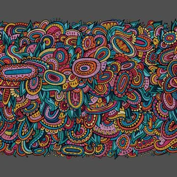 Ethnic decorative seamless pattern Stock Illustration