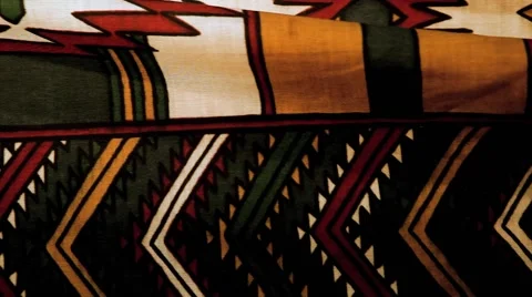 Ethnic fabric moves Stock Footage 64574489