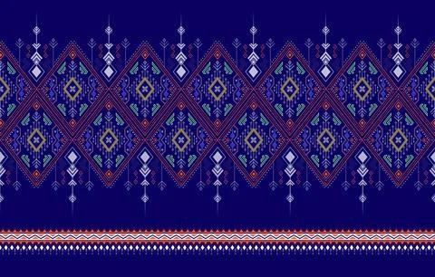 Ethnic Fabric Pattern Stock Illustration
