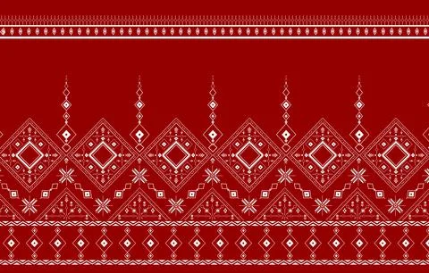 Ethnic Fabric Pattern Illustrazione stock