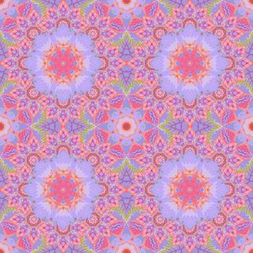 Ethnic floral seamless pattern. Abstract ornamental Ilustración de archivo