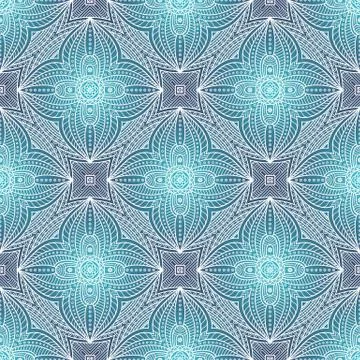 Ethnic floral seamless pattern Stock Illustration