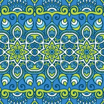 Ethnic floral seamless pattern Stock-Illustration