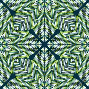 Ethnic floral seamless pattern Stock Illustration
