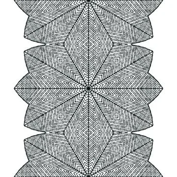 Ethnic floral seamless pattern Stock Illustration