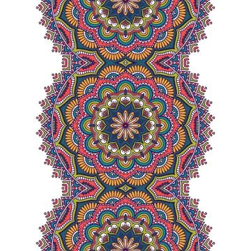 Ethnic floral seamless pattern Stock Illustration