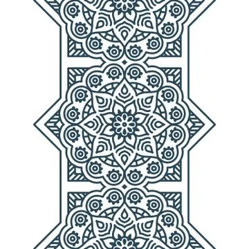 Ethnic floral seamless pattern Stock Illustration