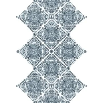 Ethnic floral seamless pattern Stock Illustration