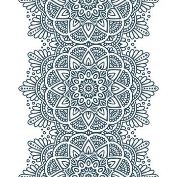 Ethnic floral seamless pattern Stock Illustration