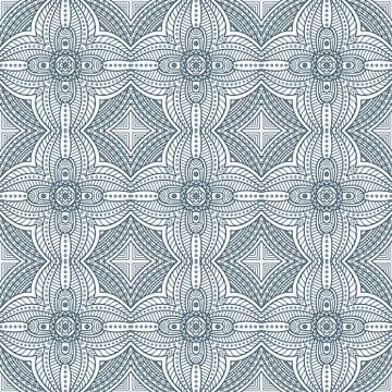 Ethnic floral seamless pattern Stock Illustration