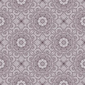 Ethnic floral seamless pattern Stock Illustration