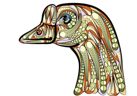 Ethnic geese Stock Illustration