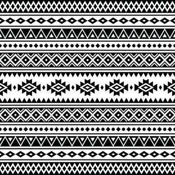 Ethnic geometric abstract. Seamless Native American pattern. Stock Illustration
