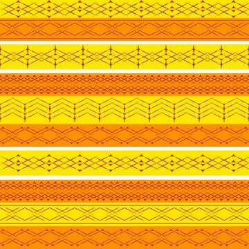 Ethnic geometry seamless pattern. Ethnic orange geometry seamless pattern.... Stock Photos