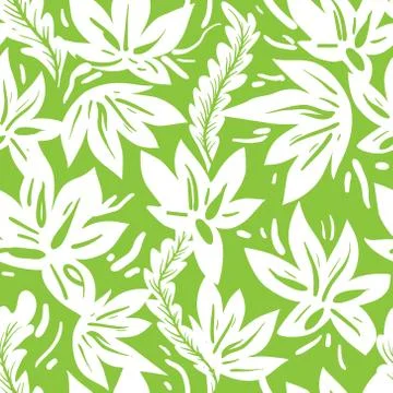 Ethnic green pattern Illustrazione stock