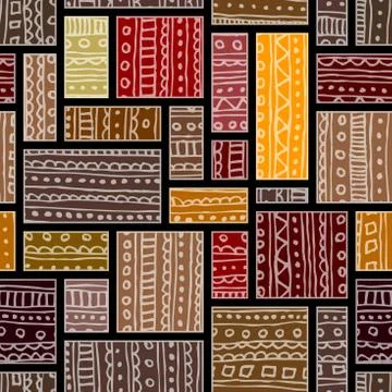 Ethnic grunge pattern Illustrazione stock