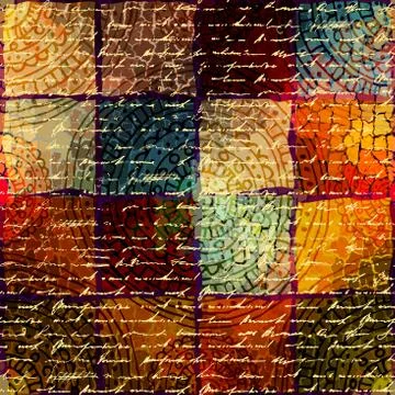 Ethnic grunge pattern Stock Illustration