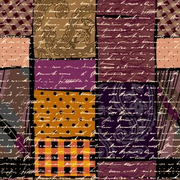 Ethnic grunge pattern Illustrazione stock