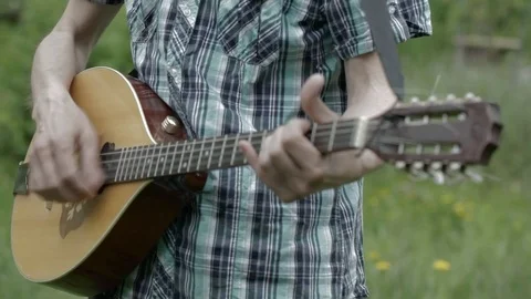 Ethnic guitar Stock Footage 76881891