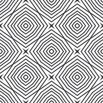 Ethnic hand painted  pattern. Black symmetrical Illustrazione stock