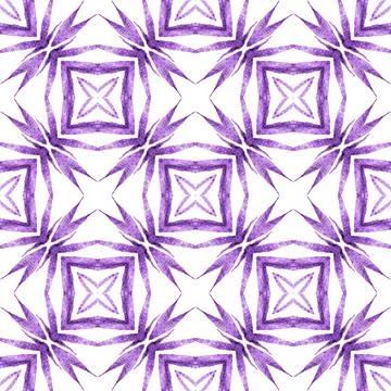Ethnic hand painted  pattern. Purple incredible 스톡 일러스트