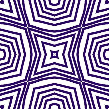 Ethnic hand painted  pattern. Purple symmetrical Stock Illustration