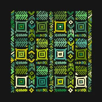 Ethnic handmade ornament, pattern for your design Stock Illustration