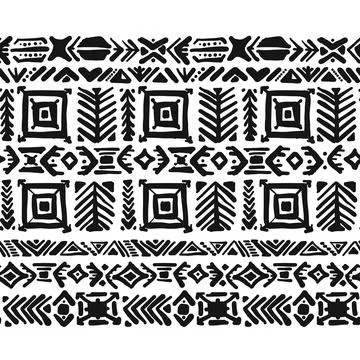Ethnic handmade ornament, seamless pattern Stock Illustration