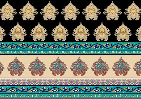 Ethnic ikat beautiful seamless pattern. Mexican striped style. Native tradi.. 库存插图