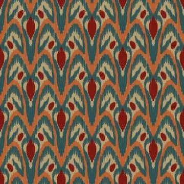 Ethnic ikat patterns geometric native tribal boho motif aztec textile fabric car Illustrazione stock