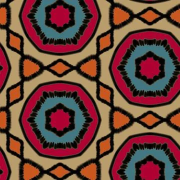 Ethnic ikat patterns geometric native tribal boho motif aztec textile fabric car Illustrazione stock