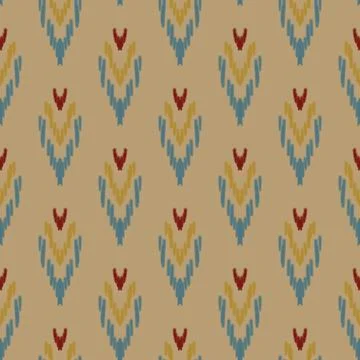 Ethnic ikat patterns geometric native tribal boho motif aztec textile fabric car Stock Illustration