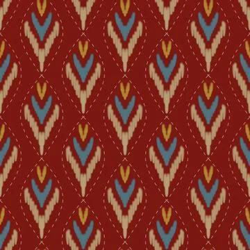 Ethnic ikat patterns geometric native tribal boho motif aztec textile fabric car Illustrazione stock
