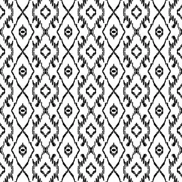 Ethnic ikat patterns geometric native tribal boho motif aztec textile fabric car Illustrazione stock